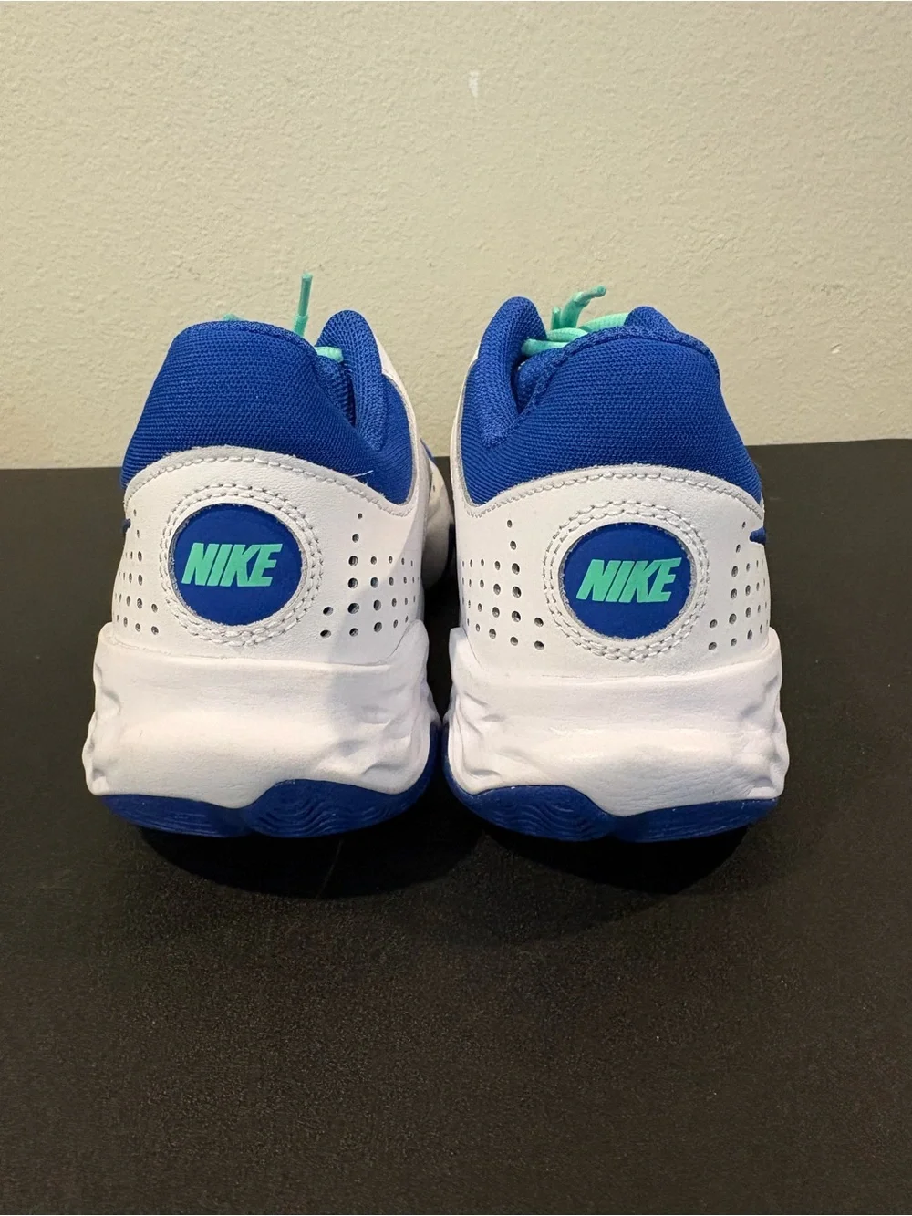 Nike FLY .BY MID 3 DD9311 102 White/Game Royal-Green Glow New Men's Size 9 - Picture 6 of 9